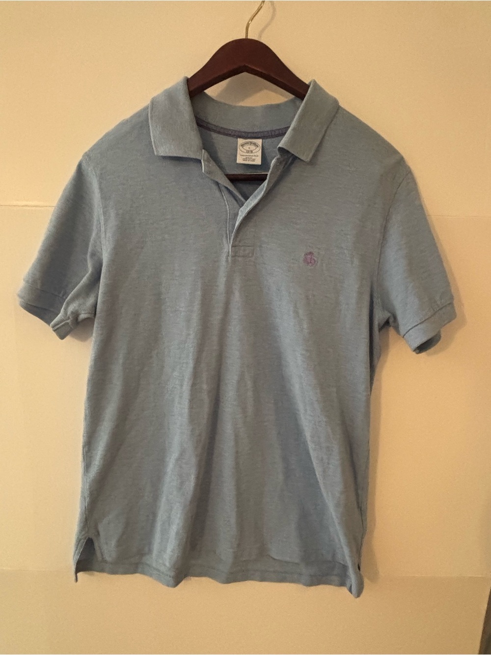 Brooks Brothers Pale Blue Short-Sleeve Polo